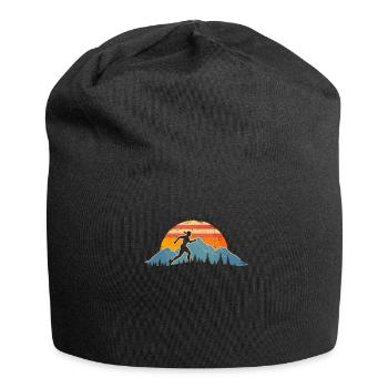 Running design for runners at the marathon - Jersey Beanie - black - Front
