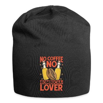 Kombucha Lover No Coffee Tea Mushroom Coffee Lover - Jersey-Beanie - Schwarz - Vorne