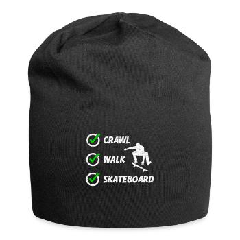 Crawl Walk Skateboard pour un patineur - Bonnet en jersey - noir - Devant