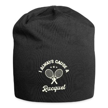 I Always Cause A Racquet Tennis Player - Jersey Beanie - black - Front