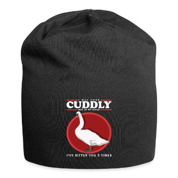 Swan Swans Swan Lover Gift - Jersey Beanie - black - Front