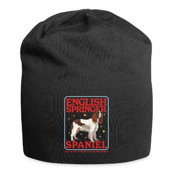 English Springer Spaniel Dad Dog Owner Gift - Jersey Beanie - black - Front