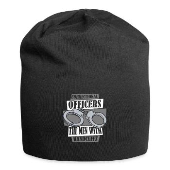 Les hommes menottés agent de police Corrections - Bonnet en jersey - noir - Devant