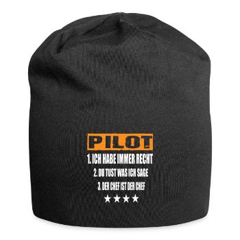 pilot - Jersey Beanie - black - Front