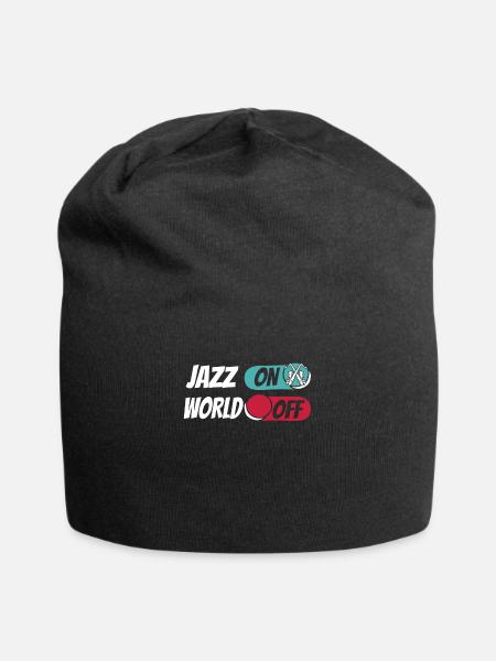 Jazz Musik Jazz On World Off - Jersey-Beanie - Schwarz