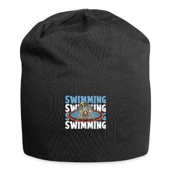 Schwimmen Schwimmer - Jersey-Beanie - Schwarz - Vorne