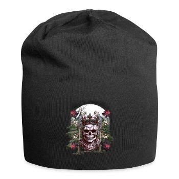 Halloween Skull King Fairy Tale Horror Skull - Jersey Beanie - black - Front
