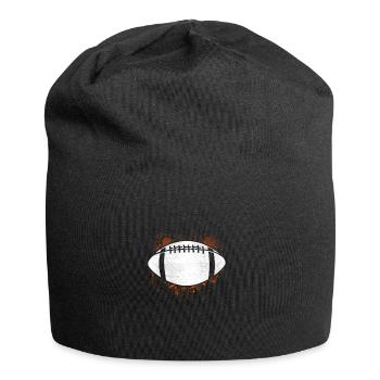 American Football Gift Kids Football Player - Jersey Beanie - black - Front