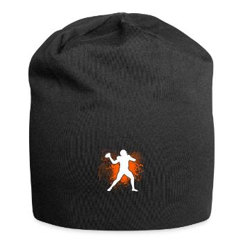 American Football Gift Kids Football Player - Jersey Beanie - black - Front