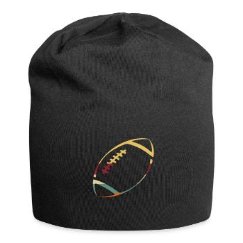 American Football Geschenk Kinder Footballspieler - Jersey-Beanie - Schwarz - Vorne