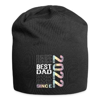 Best dad in the world since 2022 Father's Day - Jersey Beanie - black - Front