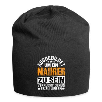 Mason, Building Construction, Master Mason, Mason's Hammer - Jersey Beanie - black - Front