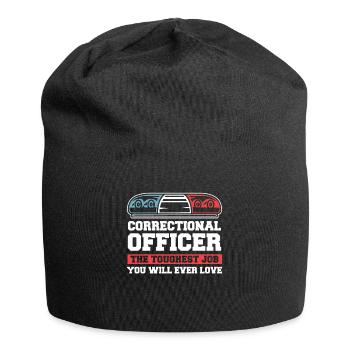 Der härteste Job, den Sie jemals lieben werden Korrekturen - Jersey-Beanie - Schwarz - Vorne