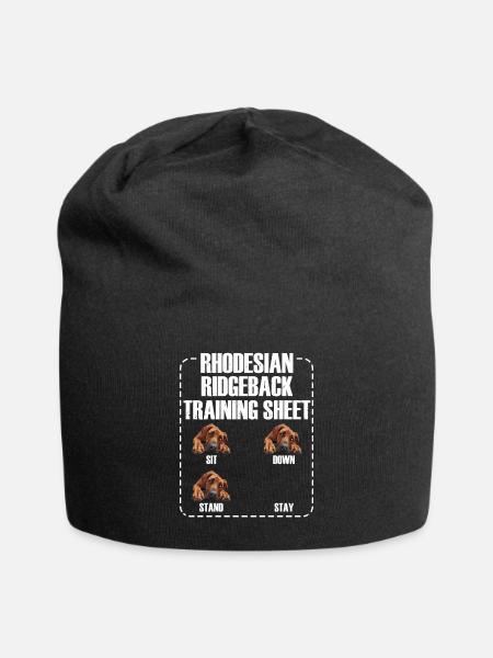 RHODESIAN RIDGEBACK TRAINING SHEET Ridgeback - Jersey-Beanie - Schwarz