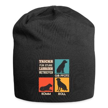 Propriétaire de Labrador ASTUCES POUR UN LABRADOR ROBUSTE - Bonnet en jersey - noir - Devant