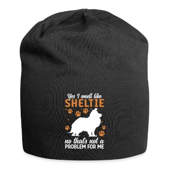Smell of Shetland Sheepdog British Sheltie - Jersey Beanie - black - Front