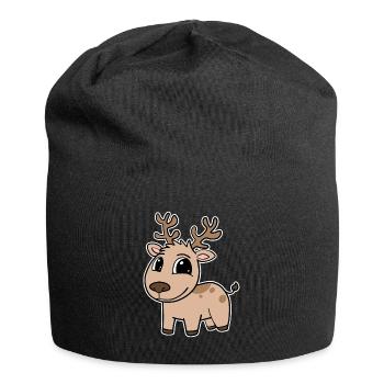 Reh Niedlich Kinder Kleinkind - Jersey-Beanie - Schwarz - Vorne