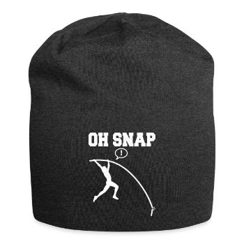 Stabhochspringer-Geschenk - Jersey-Beanie - Anthrazit - Vorne