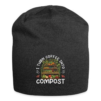 Organic Farmer Permaculture Food Forest - Jersey Beanie - charcoal grey - Front
