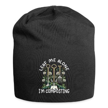 Organic Farmer Permaculture Food Forest - Jersey Beanie - black - Front