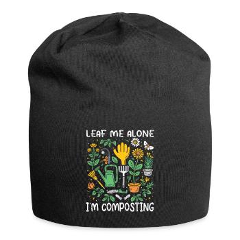 Organic Farmer Permaculture Food Forest - Jersey Beanie - black - Front