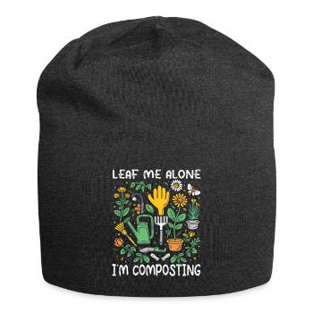 Organic Farmer Permaculture Food Forest - Jersey Beanie - charcoal grey - Front