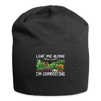 Organic Farmer Permaculture Food Forest - Jersey Beanie - black - Front
