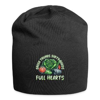 Garten biologischer Anbau Permaculture - Jersey-Beanie - Schwarz - Vorne