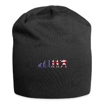 American Football Tshirt Men's Kids Football - Jersey Beanie - black - Front