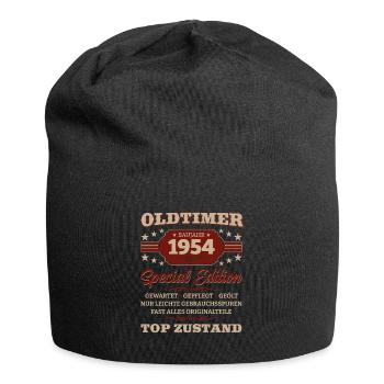 Oldtimer 1954 Jahrgang 1954 Geburtstag 1954 - Jersey-Beanie - Schwarz - Vorne