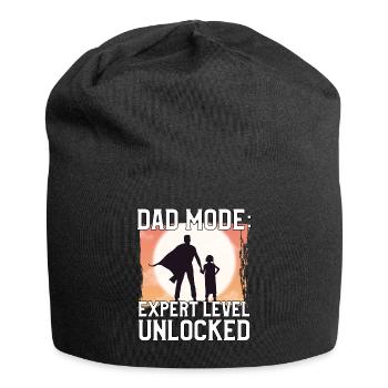 Mode papa Niveau expert débloqué - Bonnet en jersey - noir - Devant