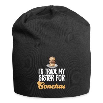 Concha Hispanic Mexikanisch Pan Dulce - Jersey-Beanie - Schwarz - Vorne