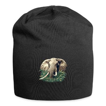 Elefanten Elefant - Jersey-Beanie - Schwarz - Vorne