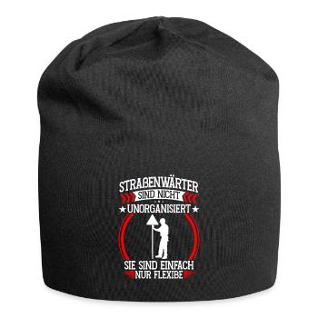 Road maintenance workers not disorganized Chaussee maintenance workers - Jersey Beanie - black - Front