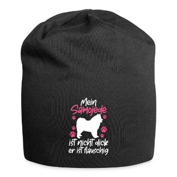 Samojede ist nicht dick Samojedenspitz Samojede - Jersey-Beanie - Schwarz - Vorne