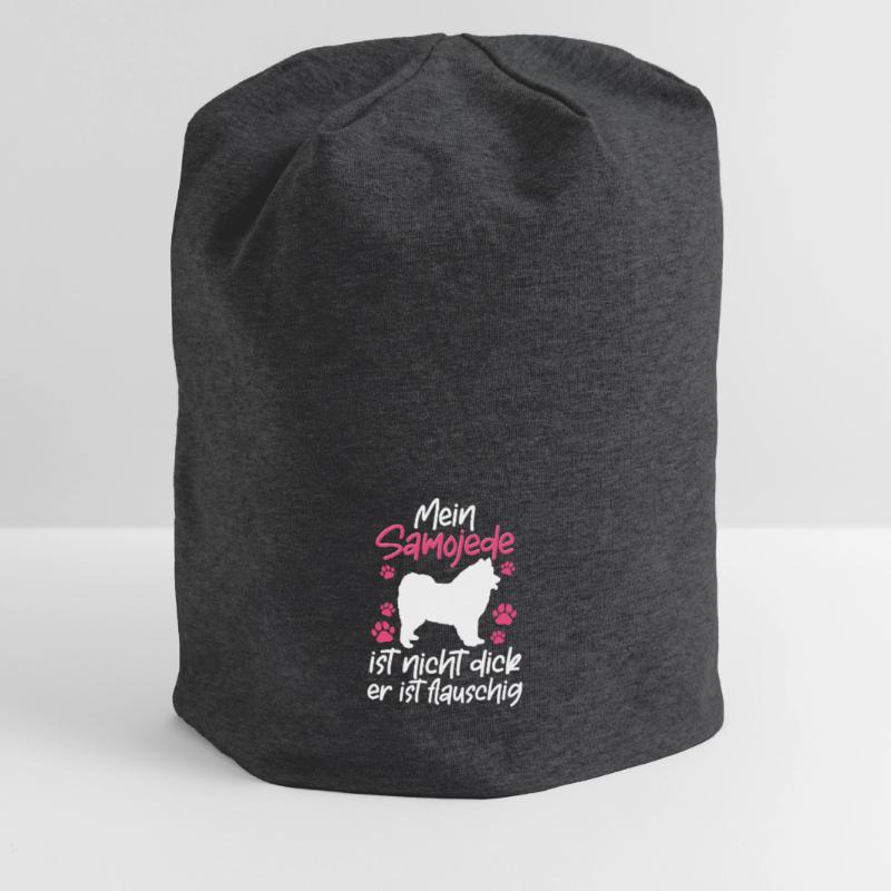 Samoyed is not fat Samoyedspitz Samoyed Jersey Beanie