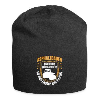 Asphalt builders are flexible Road construction - Jersey Beanie - charcoal grey - Front