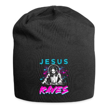 Rave, Techno, House, Party, EDM, Festival, Goa, Electro - Bonnet en jersey - noir - Devant