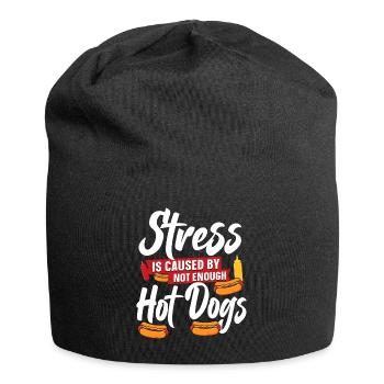 Le stress des adultes est causé par - Bonnet en jersey - noir - Devant
