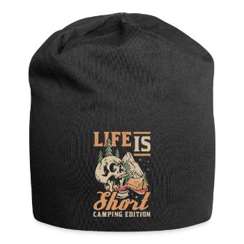 Tent Camping Camping - Jersey Beanie - black - Front