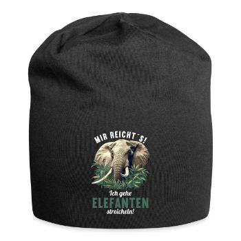 Elefanten Elefant - Jersey-Beanie - Schwarz - Vorne
