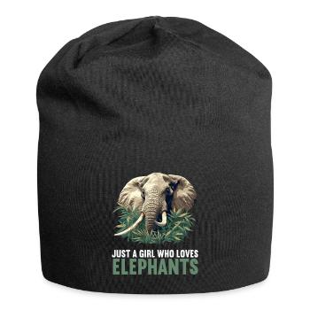 Elefanten Elefant - Jersey-Beanie - Schwarz - Vorne