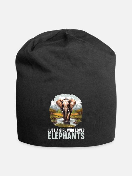 Elefanten Elefant - Jersey-Beanie - Schwarz