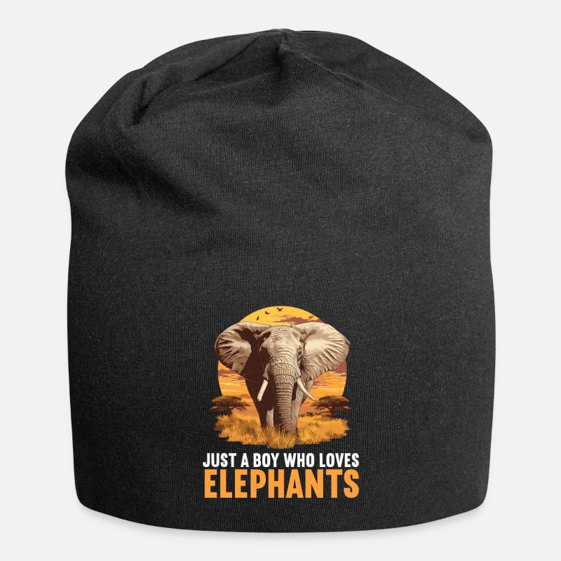 Éléphant Éléphant - Bonnet en jersey - noir
