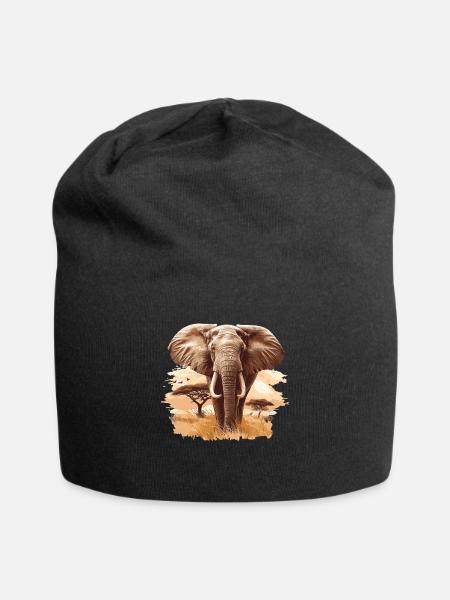 Éléphant Éléphant - Bonnet en jersey - noir