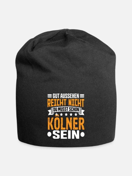 Köln Kölner Nrw Rheinländer Kölner Spruch - Jersey-Beanie - Schwarz
