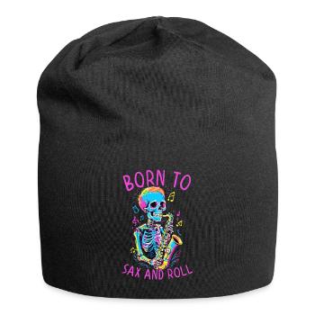 Born to be a Saxophonist Funny Jazz Design - Jersey Beanie - black - Front