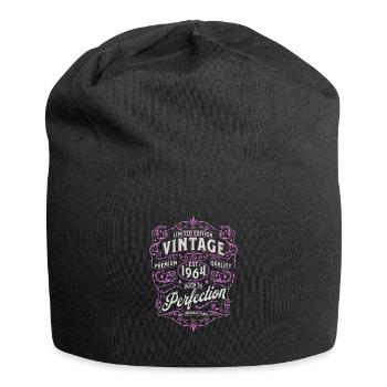 Vintage 1964 Geboren Limitierte Auflage - Jersey-Beanie - Schwarz - Vorne