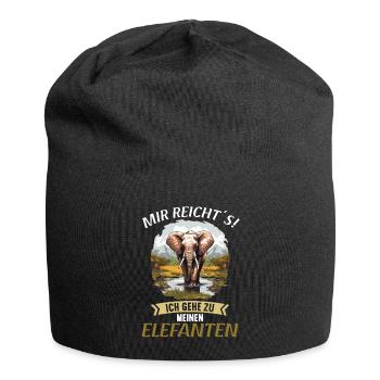 Elefanten Elefant - Jersey-Beanie - Schwarz - Vorne