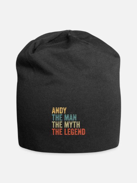 Andy the man the myth - Jersey Beanie - black